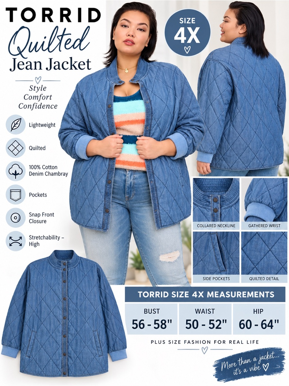 Denim Quilted Jacket